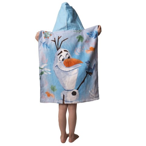 Ręcznik bawełniany ponczo z kapturem 50x115 Kraina Lodu Jerry Fabrics Ręcznik bawełniany ponczo z kapturem 50x115 Kraina Lodu Jerry Fabrics