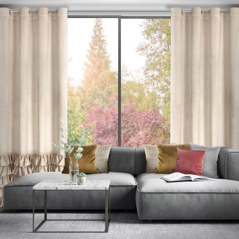 ZASŁONA GOTOWA CARLI 140 X 250 CM BEŻOWY EUROFIRANY ZASŁONA GOTOWA CARLI 140 X 250 CM BEŻOWY EUROFIRANY