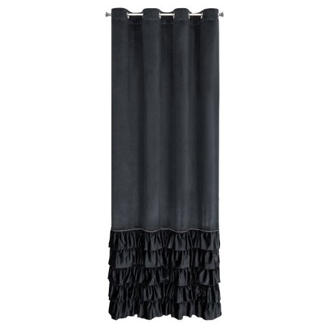 ZASŁONA GOTOWA CARLI 140 X 250 CM CZARNY EUROFIRANY ZASŁONA GOTOWA CARLI 140 X 250 CM CZARNY EUROFIRANY