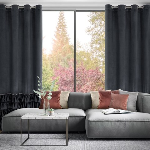 ZASŁONA GOTOWA CARLI 140 X 250 CM CZARNY EUROFIRANY ZASŁONA GOTOWA CARLI 140 X 250 CM CZARNY EUROFIRANY