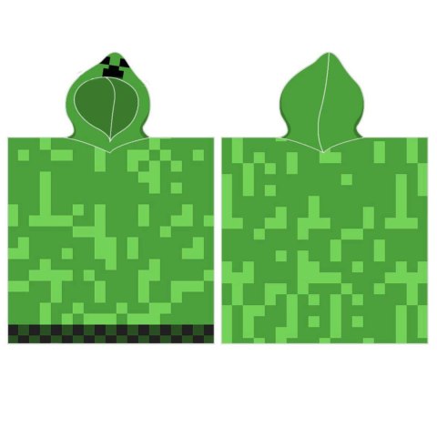 Ręcznik bawełniany ponczo z kapturem 50x115 Minecraft Carbotex Ręcznik bawełniany ponczo z kapturem 50x115 Minecraft Carbotex