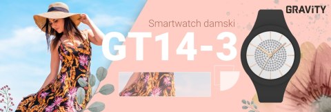 Smartwatch Damski Gravity GT14-3 Smartwatch Damski Gravity GT14-3