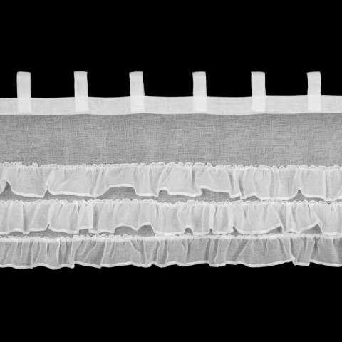 FIRANA GOTOWA LILIAN 1 NA SZELKACH 150 X 45 CM BIAŁY EUROFIRANY FIRANA GOTOWA LILIAN 1 NA SZELKACH 150 X 45 CM BIAŁY EUROFIRANY