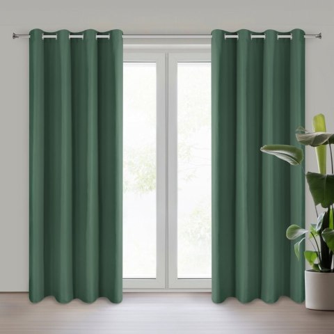 ZASŁONA GOTOWA ADARI 140 X 250 CM CIEMNOZIELONY EUROFIRANY ZASŁONA GOTOWA ADARI 140 X 250 CM CIEMNOZIELONY EUROFIRANY