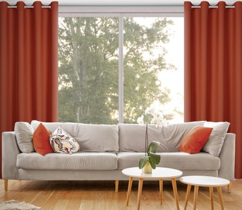 ZASŁONA GOTOWA RITA 140 X 250 CM CEGLASTY EUROFIRANY ZASŁONA GOTOWA RITA 140 X 250 CM CEGLASTY EUROFIRANY