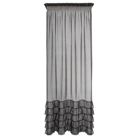 FIRANA GOTOWA CARLI NA TAŚMIE 140 X 250 CM CZARNY EUROFIRANY FIRANA GOTOWA CARLI NA TAŚMIE 140 X 250 CM CZARNY EUROFIRANY