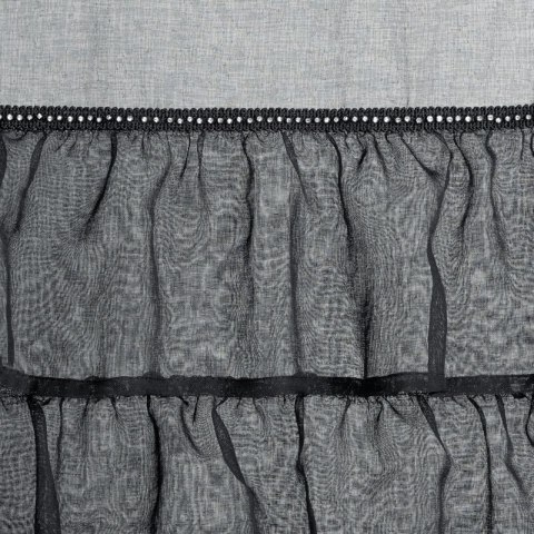 FIRANA GOTOWA CARLI NA TAŚMIE 140 X 250 CM CZARNY EUROFIRANY FIRANA GOTOWA CARLI NA TAŚMIE 140 X 250 CM CZARNY EUROFIRANY