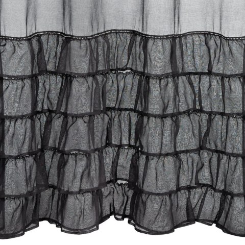 FIRANA GOTOWA CARLI NA TAŚMIE 140 X 250 CM CZARNY EUROFIRANY FIRANA GOTOWA CARLI NA TAŚMIE 140 X 250 CM CZARNY EUROFIRANY