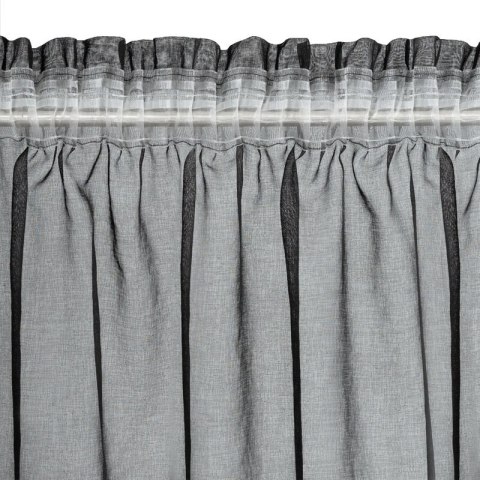 FIRANA GOTOWA CARLI NA TAŚMIE 140 X 250 CM CZARNY EUROFIRANY FIRANA GOTOWA CARLI NA TAŚMIE 140 X 250 CM CZARNY EUROFIRANY