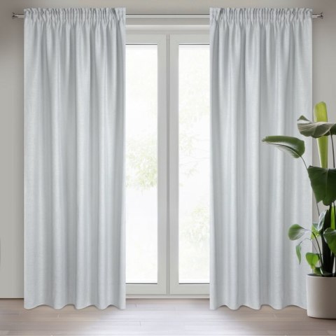 FIRANA GOTOWA CELINE NA TAŚMIE 140 X 270 CM SREBRNY EUROFIRANY FIRANA GOTOWA CELINE NA TAŚMIE 140 X 270 CM SREBRNY EUROFIRANY