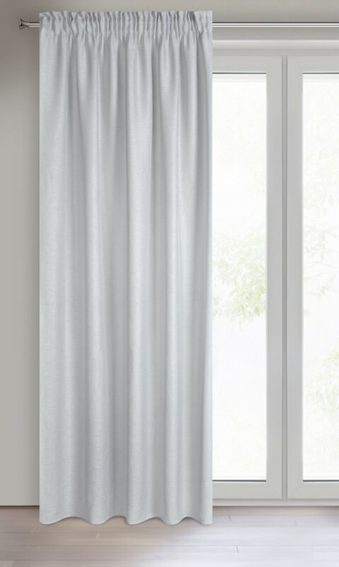 FIRANA GOTOWA CELINE NA TAŚMIE 140 X 270 CM SREBRNY EUROFIRANY FIRANA GOTOWA CELINE NA TAŚMIE 140 X 270 CM SREBRNY EUROFIRANY