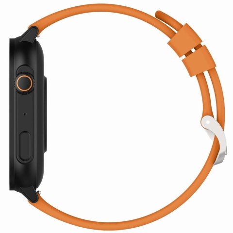 Smartwatch Gravity GT15-2 Pomarańczowy Pasek Silikonowy + Czarna Bransoleta Smartwatch Gravity GT15-2 Pomarańczowy Pasek Silikonowy + Czarna Bransoleta