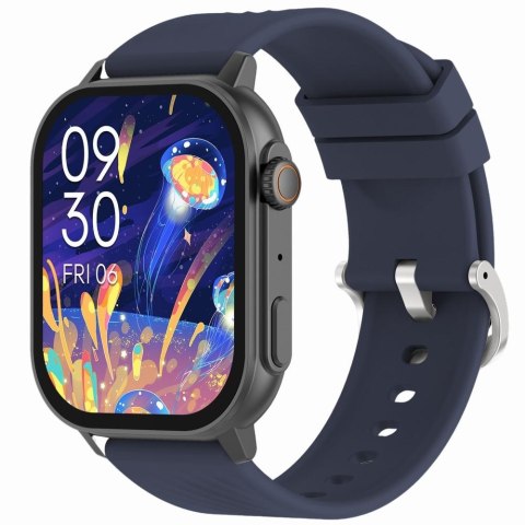 Smartwatch Gravity GT15-4 Niebieski Pasek Silikonowy + Tytanowa Bransoleta Smartwatch Gravity GT15-4 Niebieski Pasek Silikonowy + Tytanowa Bransoleta