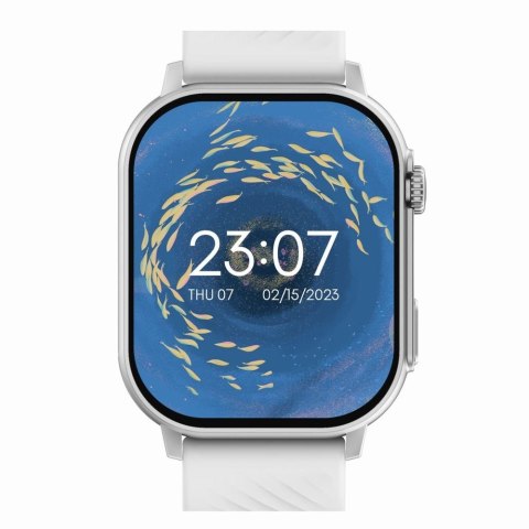 Smartwatch Gravity GT15-8 Szary Pasek Silikonowy + Srebrna Bransoleta Smartwatch Gravity GT15-8 Szary Pasek Silikonowy + Srebrna Bransoleta
