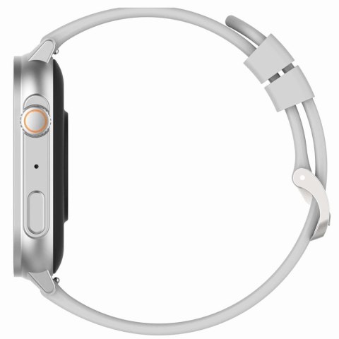 Smartwatch Gravity GT15-8 Szary Pasek Silikonowy + Srebrna Bransoleta Smartwatch Gravity GT15-8 Szary Pasek Silikonowy + Srebrna Bransoleta