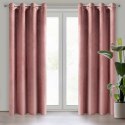 ZASŁONA GOTOWA D91 ROSA 140 X 250 CM CIEMNORÓŻOWY EUROFIRANY