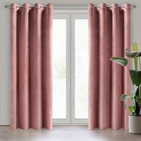 ZASŁONA GOTOWA D91 ROSA 140 X 250 CM CIEMNORÓŻOWY EUROFIRANY ZASŁONA GOTOWA D91 ROSA 140 X 250 CM CIEMNORÓŻOWY EUROFIRANY