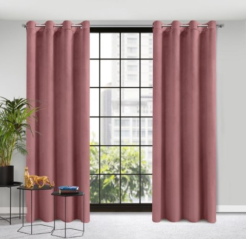 ZASŁONA GOTOWA D91 ROSA 140 X 250 CM CIEMNORÓŻOWY EUROFIRANY ZASŁONA GOTOWA D91 ROSA 140 X 250 CM CIEMNORÓŻOWY EUROFIRANY