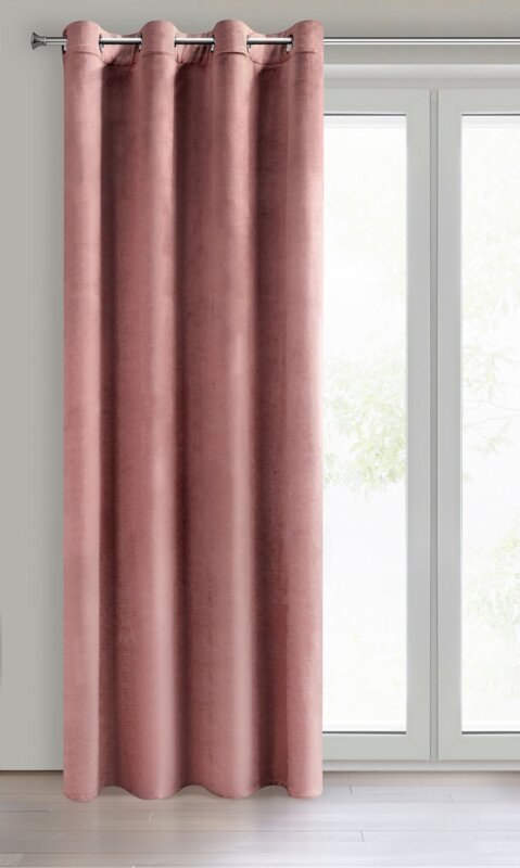 ZASŁONA GOTOWA D91 ROSA 140 X 250 CM CIEMNORÓŻOWY EUROFIRANY ZASŁONA GOTOWA D91 ROSA 140 X 250 CM CIEMNORÓŻOWY EUROFIRANY