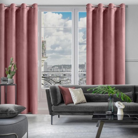 ZASŁONA GOTOWA D91 ROSA 140 X 250 CM CIEMNORÓŻOWY EUROFIRANY ZASŁONA GOTOWA D91 ROSA 140 X 250 CM CIEMNORÓŻOWY EUROFIRANY