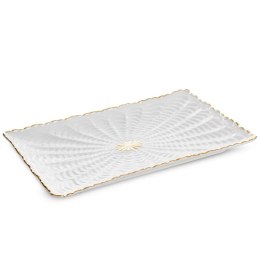 PATERA DEKORACYJNA GAIA (01) 26 X 17 X 2 CM KREMOWY EUROFIRANY
