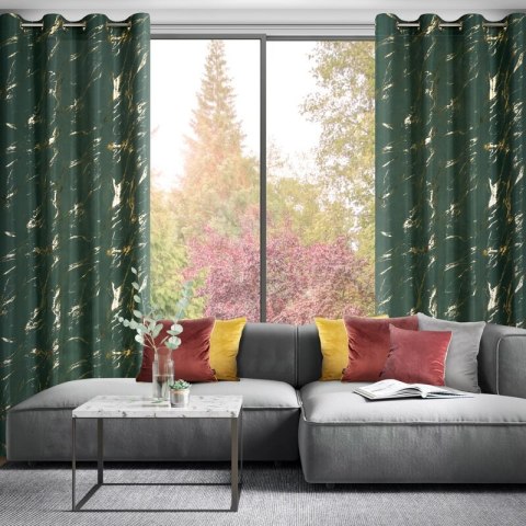 ZASŁONA GOTOWA LANI 140 X 250 CM CIEMNOZIELONY EUROFIRANY ZASŁONA GOTOWA LANI 140 X 250 CM CIEMNOZIELONY EUROFIRANY