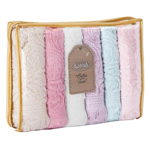Ręcznik bawełniany frotte ESRA/110/V1 6x30x50 kpl. Karna Home Ręcznik bawełniany frotte ESRA/110/V1 6x30x50 kpl. Karna Home