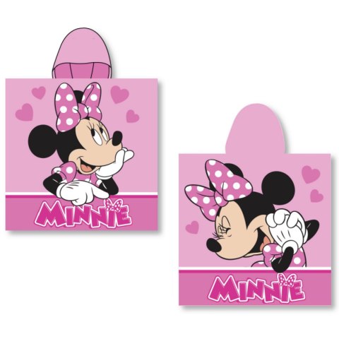 Ręcznik ponczo z kapturem 55x110 Myszka Minnie Faro Ręcznik ponczo z kapturem 55x110 Myszka Minnie Faro