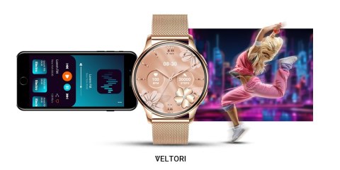 Smartwatch Damski Veltori VT300-1 Złota Bransoleta Smartwatch Damski Veltori VT300-1 Złota Bransoleta
