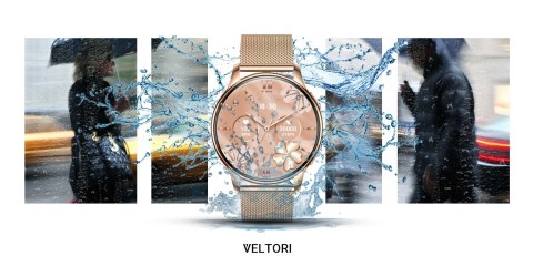 Smartwatch Damski Veltori VT300-1 Złota Bransoleta Smartwatch Damski Veltori VT300-1 Złota Bransoleta
