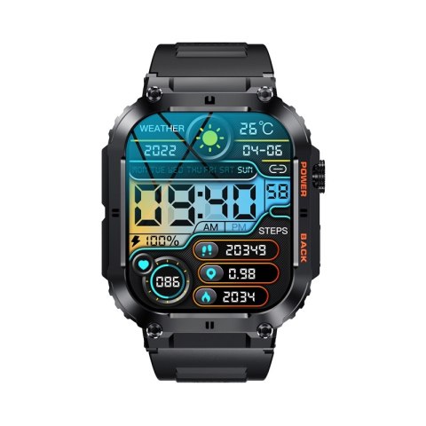 Smartwatch Veltori VT200-1 Czarny Pasek Silikonowy Smartwatch Veltori VT200-1 Czarny Pasek Silikonowy