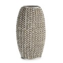 WAZON DEKORACYJNY MOLI 16 X 12 X 27 CM SREBRNY EUROFIRANY