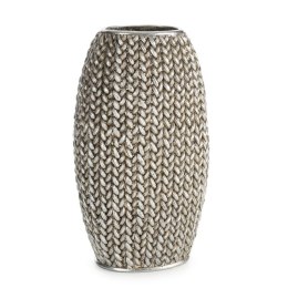 WAZON DEKORACYJNY MOLI 16 X 12 X 27 CM SREBRNY EUROFIRANY