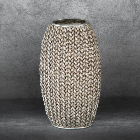 WAZON DEKORACYJNY MOLI 16 X 12 X 27 CM SREBRNY EUROFIRANY WAZON DEKORACYJNY MOLI 16 X 12 X 27 CM SREBRNY EUROFIRANY