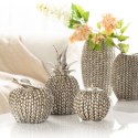 WAZON DEKORACYJNY MOLI 16 X 12 X 27 CM SREBRNY EUROFIRANY
