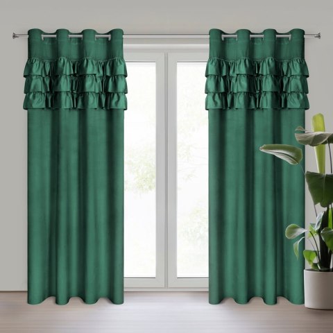 ZASŁONA GOTOWA SAMI 140 X 250 CM CIEMNOZIELONY EUROFIRANY ZASŁONA GOTOWA SAMI 140 X 250 CM CIEMNOZIELONY EUROFIRANY