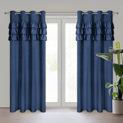 ZASŁONA GOTOWA SAMI 140 X 250 CM GRANATOWY EUROFIRANY ZASŁONA GOTOWA SAMI 140 X 250 CM GRANATOWY EUROFIRANY