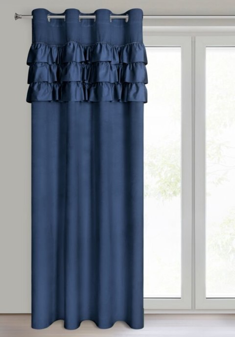 ZASŁONA GOTOWA SAMI 140 X 250 CM GRANATOWY EUROFIRANY ZASŁONA GOTOWA SAMI 140 X 250 CM GRANATOWY EUROFIRANY