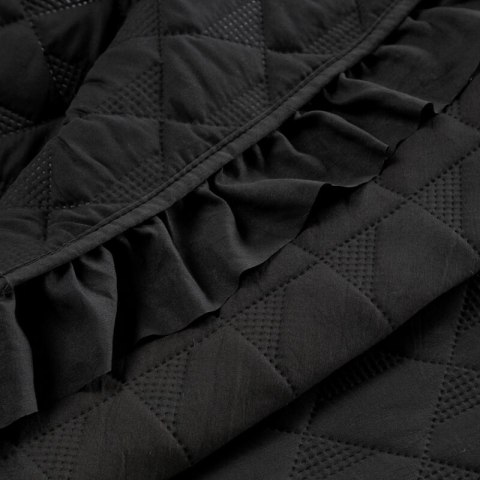 NARZUTA VANESA 170 X 210 CM CZARNY EUROFIRANY NARZUTA VANESA 170 X 210 CM CZARNY EUROFIRANY