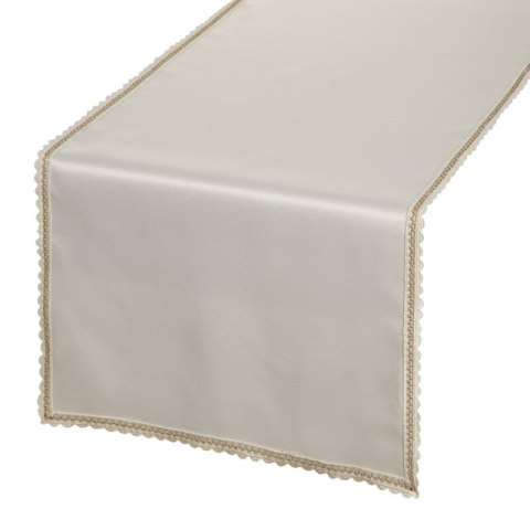 OBRUS LACE 40 X 140 CM KREMOWY EUROFIRANY OBRUS LACE 40 X 140 CM KREMOWY EUROFIRANY