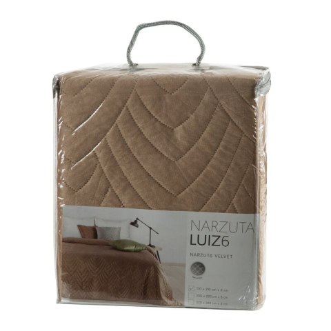 NARZUTA D91 LUIZ 6 200 X 220 CM CIEMNOBEŻOWY EUROFIRANY NARZUTA D91 LUIZ 6 200 X 220 CM CIEMNOBEŻOWY EUROFIRANY