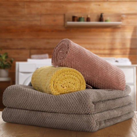RĘCZNIK ZOE1 70 X 140 CM BEŻOWY EUROFIRANY RĘCZNIK ZOE1 70 X 140 CM BEŻOWY EUROFIRANY