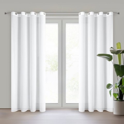 FIRANA GOTOWA DEBRA 140 X 250 CM BIAŁY EUROFIRANY FIRANA GOTOWA DEBRA 140 X 250 CM BIAŁY EUROFIRANY