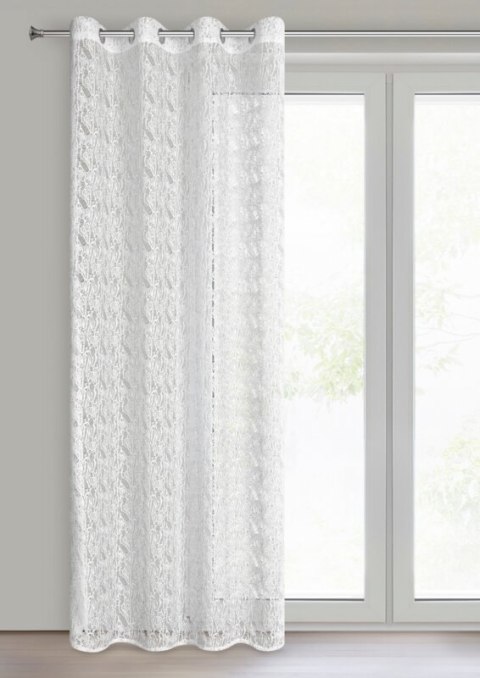 FIRANA GOTOWA MONI 140 X 250 CM BIAŁY EUROFIRANY FIRANA GOTOWA MONI 140 X 250 CM BIAŁY EUROFIRANY