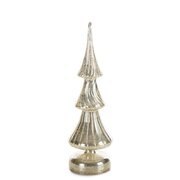 FIGURKA ŚWIATECZNA SZ170A 9 X 9 X 30 CM SREBRNY EUROFIRANY