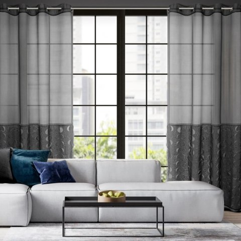 FIRANA GOTOWA DEBORA 140 X 250 CM CZARNY EUROFIRANY FIRANA GOTOWA DEBORA 140 X 250 CM CZARNY EUROFIRANY