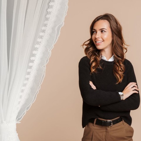 FIRANA GOTOWA LARISA NA TAŚMIE 140 X 270 CM BIAŁY EUROFIRANY FIRANA GOTOWA LARISA NA TAŚMIE 140 X 270 CM BIAŁY EUROFIRANY