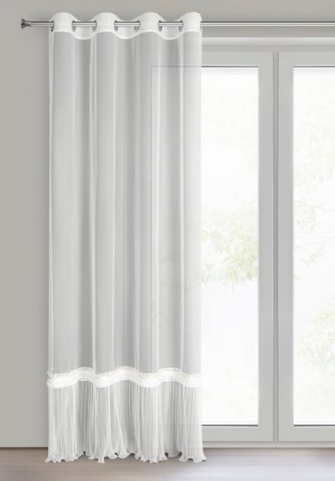 FIRANA GOTOWA MEGAN 140 X 250 CM BIAŁY EUROFIRANY FIRANA GOTOWA MEGAN 140 X 250 CM BIAŁY EUROFIRANY