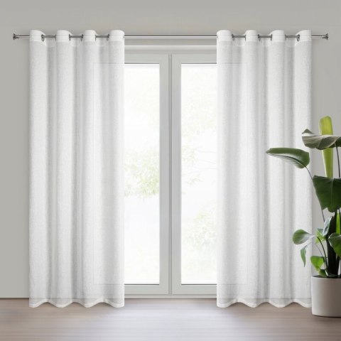 ZASŁONA GOTOWA ESSI 140 X 250 CM BIAŁY EUROFIRANY ZASŁONA GOTOWA ESSI 140 X 250 CM BIAŁY EUROFIRANY