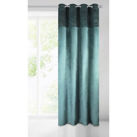 ZASŁONA GOTOWA MADY 140 X 250 CM TURKUSOWY EUROFIRANY ZASŁONA GOTOWA MADY 140 X 250 CM TURKUSOWY EUROFIRANY